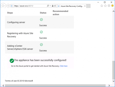 Azure Site Recovery Server Setup