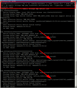 Change IOPS Policy to 1