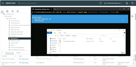 Powershell Export VM to OVA