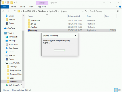 Sysprep Working