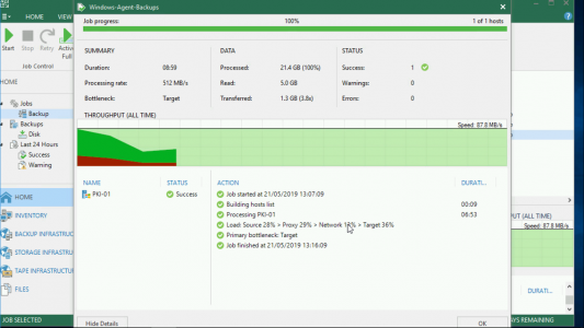 Veeam Backup via Agent