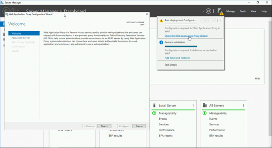 Configure Web Applicaiton Proxy