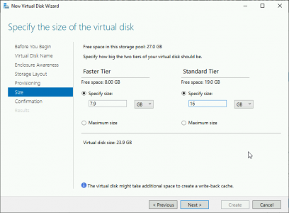 Lower vDisk sizes