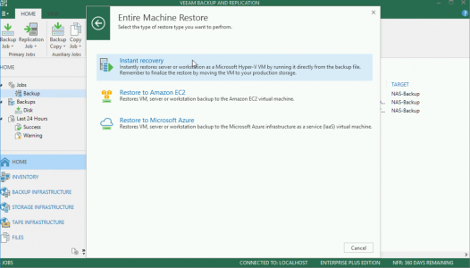 Veeam Instant Recovery