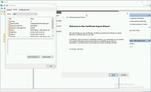 Export ADFS Signing Certificate