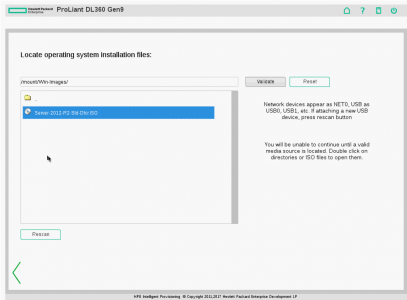 Install Windows USB Intellegent Provisioning