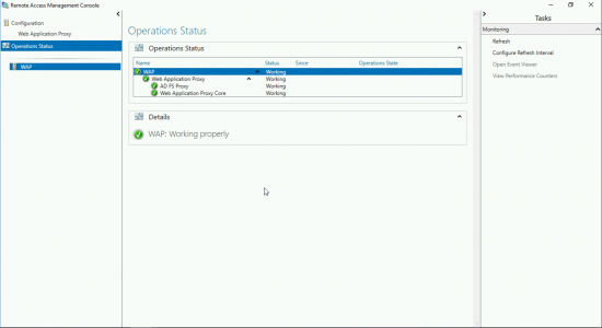 WAP Operational Status