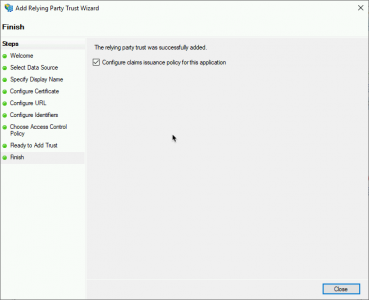 Configure Claims Issuance