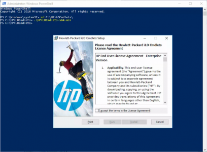 Install HP iLO PowerShell