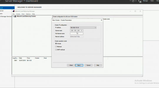 NLB Cluster Parameters