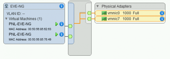 EVE-NG Not connecting vSwitch