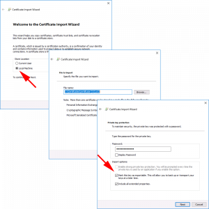 Horizon Connection Server Import Certificates