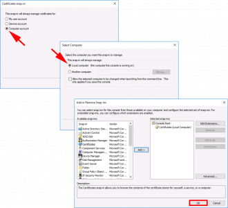 Horizon Connection Server Import Public Certificates