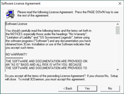 Install 3CDaemon eula