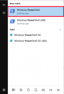 Launch Powershell