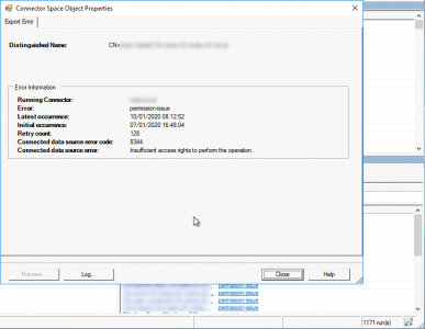 AAD Permission Issue Insufficient Rights Error Code 8344