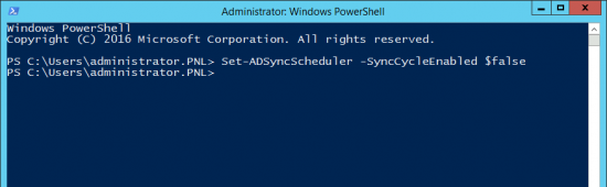 Stop Azure AD Sync