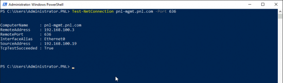 Test LDAPS With PowerShell