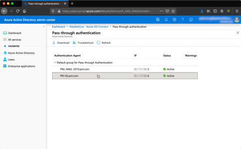 Additional Azure Pass-through Authentication agents