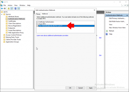 Duo Authentication for AD FS