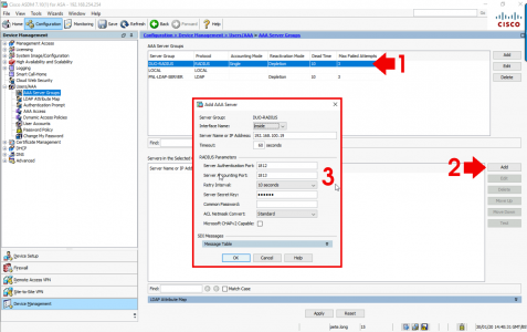 Cisco ASA RADIUS Duo Config