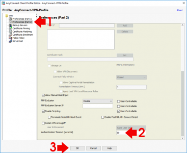 AnyConnect Profile Duo Timeout