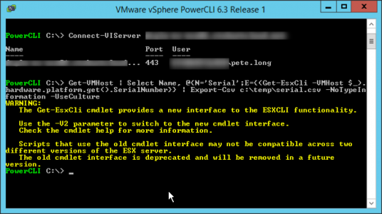 gør ikke slim forbedre vSphere: Get ESX Server Serial Numbers | PeteNetLive