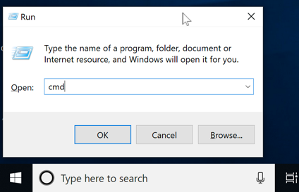 Windows Open command Window