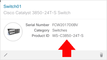 Cisco Switch Get SKU form Serial Number