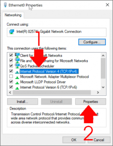 Network Card TCP IP Properties