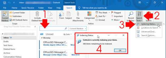 Fix Outlook Search Not Working