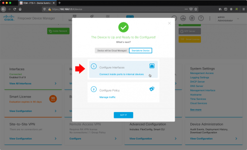 Firepower 1010 Change Inside IP