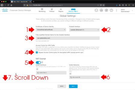 FTD AnyConnect Global Settings