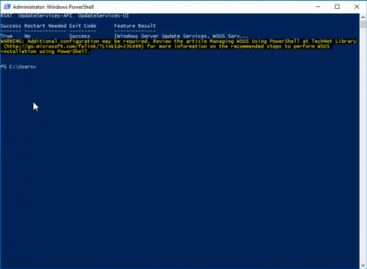 Install WSUS and WID From PowerShell