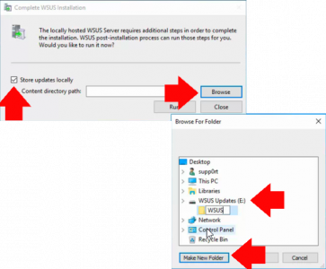 Install WSUS Set Update Directory