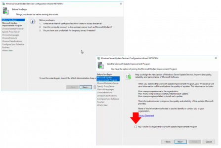 Deploy WSUS on Server 2016.