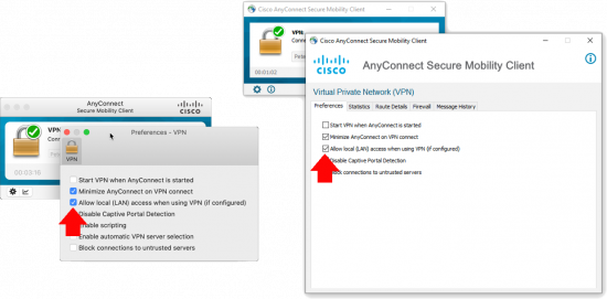 AnyConnect Alow LAN Access User Controllable