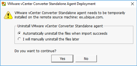 VMware Converter Agent