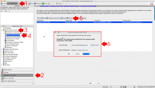 Cisco ASA Import AnyConnect Profile XML