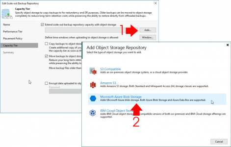 Veeam Add Azure Blob Storage