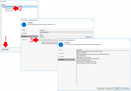 Veeam Add Azure Cold Blob Storage Limit