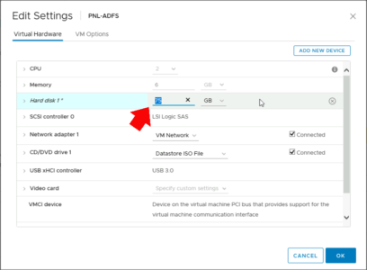 VMware Resize VM Drive