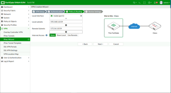 Fortigate VPN Policy