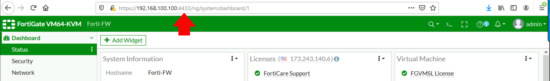 Fortigate Alternate HTTPS Managment Port