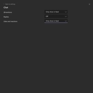 Disable Chat Notifications MS Teams