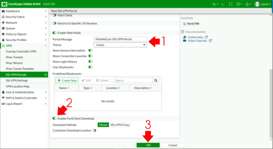 Fortigate VPN IP Pools Address