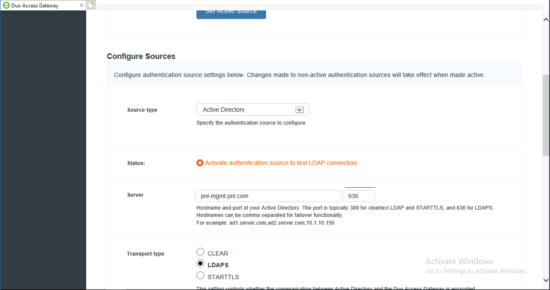 Configure Duo DAG Active Directory LDAPS