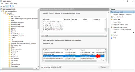 Lets Encrypt auto renew