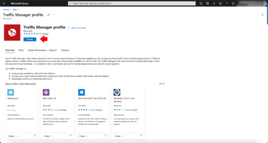 Azure Traffic Manager Profile