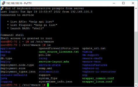 vCenter Disable Timeout VCSA